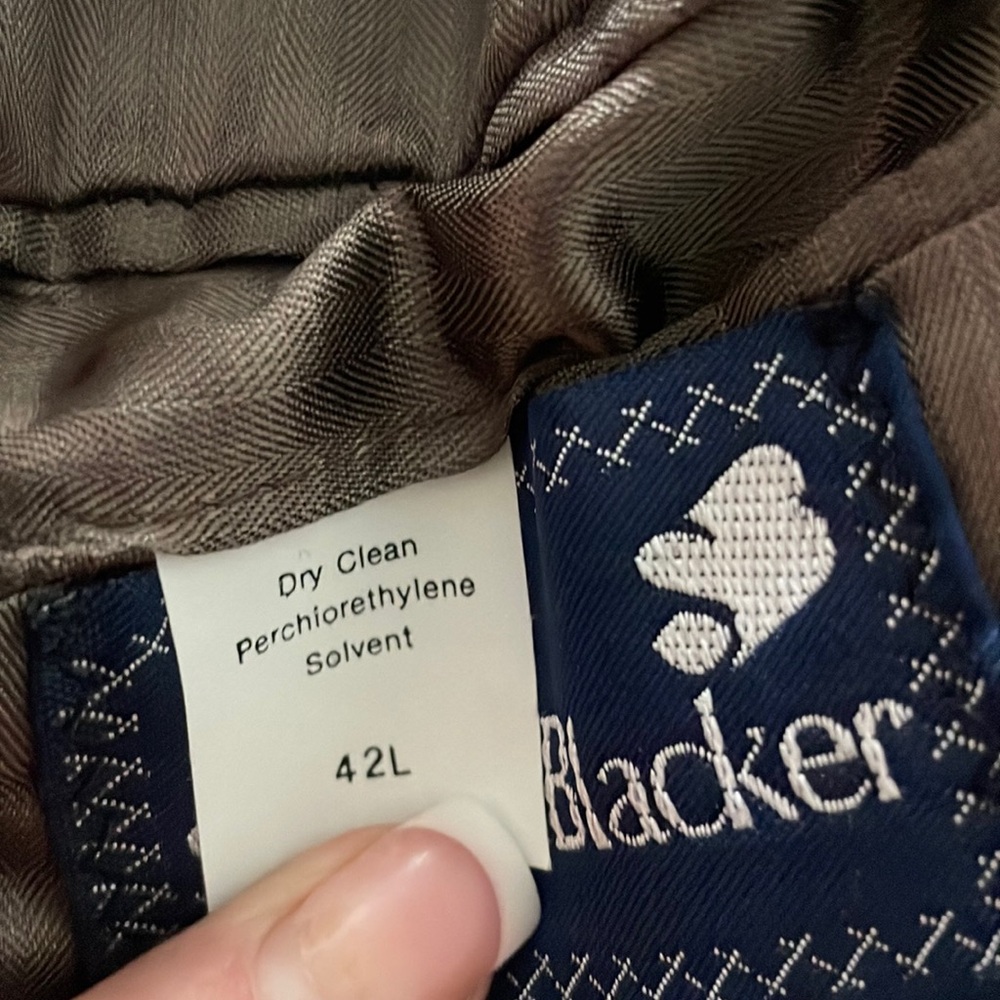 Stanley Blacker 100% Wool Jacket. Euc Eclectic Gr… - image 7